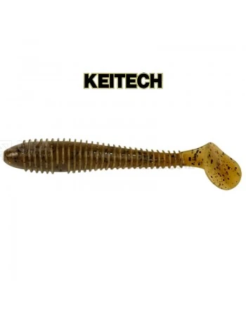 Силиконови примамки в пакет Keitech Swing Impact 8.9см, 8 бр., цвят 401T Green Pumpkin/Chartreuse