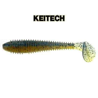Силиконови примамки в пакет Keitech Swing Impact 10.2см, 8 бр., цвят LT15T Golden Gill