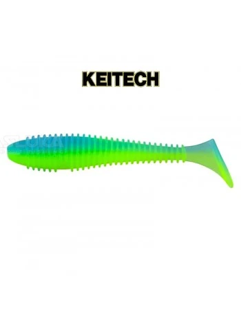 Силиконови примамки в пакет Keitech Swing Impact 5см, 12 бр., цвят PAL03T Ice Chartreuse