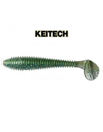 Силиконови примамки в пакет Keitech Swing Impact 6.3см, 10 бр., цвят LT50 Green Shad