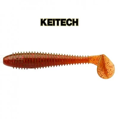 wing Impact 8.9см, 8 бр., цвят LT14S Motoroil Red Flake Силиконови примамки в пакет Keitech Swing Impact 8.9см, 8 бр., цвят LT14S Motoroil Red Flake