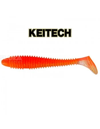 Силиконови примамки в пакет Keitech Swing Impact 5см, 12 бр., цвят EA06 Orange Flash