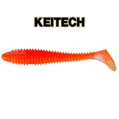 Swing Impact 5см, 12 бр., цвят EA06 Orange Flash Силиконови примамки в пакет Keitech Swing Impact 5см, 12 бр., цвят EA06 Orange Flash