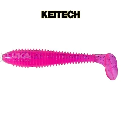 Силиконови примамки в пакет Keitech Swing Impact 8.9см, 8 бр., цвят LT17T Pink Special