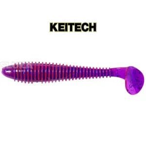 Силиконови примамки в пакет Keitech Swing Impact 7.6 см, 10 бр., цвят LT63S Purple Blue Heaven Силиконови примамки в пакет Keitech Swing Impact 7.6 см, 10 бр., цвят LT63S Purple Blue Heaven