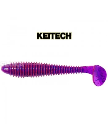 Силиконови примамки в пакет Keitech Swing Impact 7.6см, 10 бр., цвят LT63S Purple Blue Heaven
