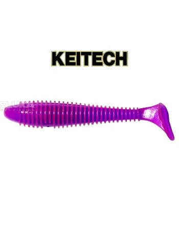 Силиконови примамки в пакет Keitech Swing Impact 8.9см, 8 бр., цвят LT13S Purple Chameleon