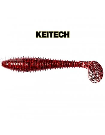 Силиконови примамки в пакет Keitech Swing Impact 10.2см, 8 бр., цвят LT65S Red Devil