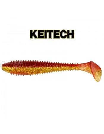 Силиконови примамки в пакет Keitech Swing Impact 8.9см, 8 бр., цвят LT46 Red Gold