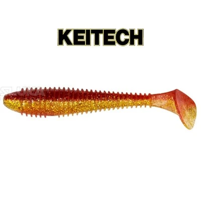Swing Impact 8.9см, 8 бр., цвят LT46 Red Gold Силиконови примамки в пакет Keitech Swing Impact 8.9см, 8 бр., цвят LT46 Red Gold