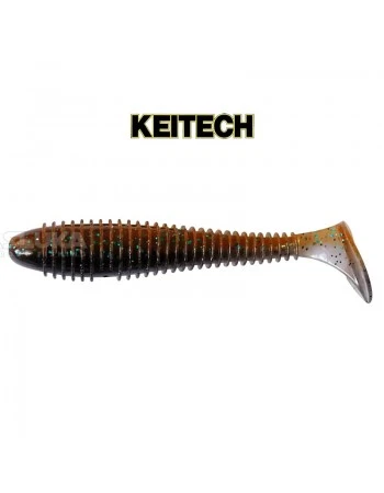 Силиконови примамки в пакет Keitech Swing Impact 8.9см, 8 бр., цвят 405T Smoke Cinnamon