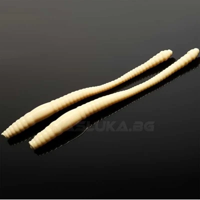 Силиконови червеи Libra Lures Dying Worm - 7.0см - 15бр. - No Scent - цвят 005 Cheese