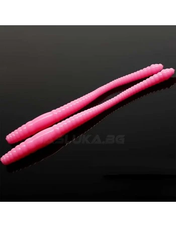 Силиконови червеи Libra Lures Dying Worm - 7.0см - 15бр. - аромат Krill - цвят 017 Bubble Gum