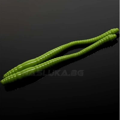 Силиконови червеи Libra Lures Dying Worm - 7.0см - 15бр. - аромат Cheese - цвят 031 Olive