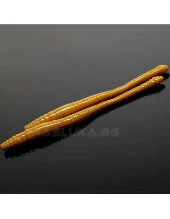 Силиконови червеи Libra Lures Dying Worm - 7.0см - 15бр. - аромат Krill - цвят 036 Coffee Milk
