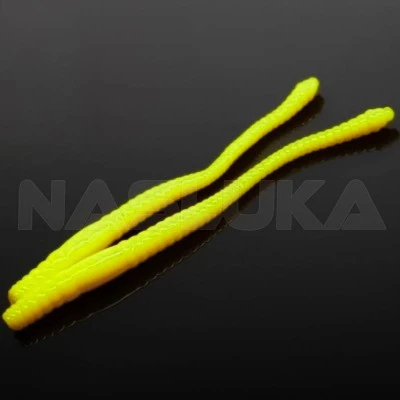 Силиконови червеи Libra Lures Dying Worm - 7.0см - 15бр. - аромат Krill - цвят 007 Yellow