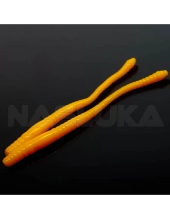 Силиконови червеи Libra Lures Dying Worm - 7.0см - 15бр. - аромат Krill - цвят 008 Dark Yellow