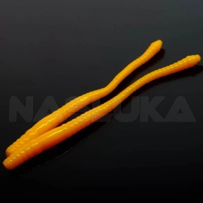 Силиконови червеи Libra Lures Dying Worm - 7.0см - 15бр. - аромат Krill - цвят 008 Dark Yellow