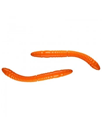 Силиконови червеи Libra Lures Fatty D'Worm Tournament - 12бр. х 5.5см - 011 Hot Orange