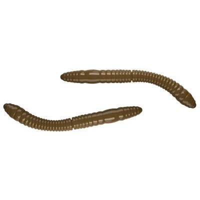 Силиконови червеи Libra Lures Fatty D'Worm Tournament - 12бр. х 5.5см - 038 Brown