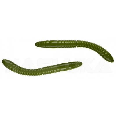 Силиконови червеи Libra Lures Fatty D'Worm Tournament - 12бр. х 5.5см Cheese Taste - 031 Olive