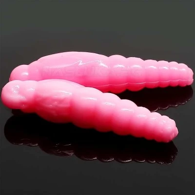 Силиконови ларви Libra Lures Largo Slim 2.8см - 15 бр. - аромат Cheese - цвят 017 Bubble Gum