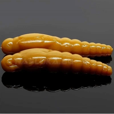 Силиконови ларви Libra Lures Largo Slim 2.8см - 15 бр. - аромат Cheese - цвят 036 Coffee Milk