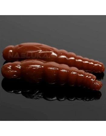 Силиконови ларви Libra Lures Largo Slim 2.8см - 15 бр. - аромат Cheese - цвят 038 Brown