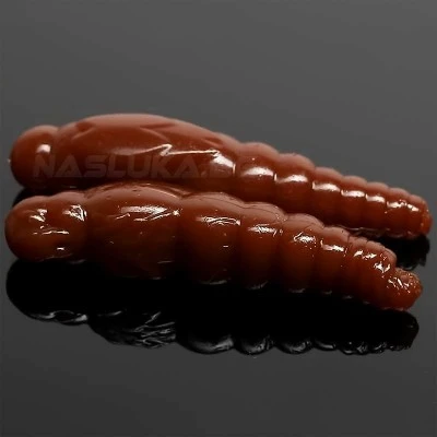 Силиконови ларви Libra Lures Largo Slim 2.8см - 15 бр. - аромат Cheese - цвят 038 Brown