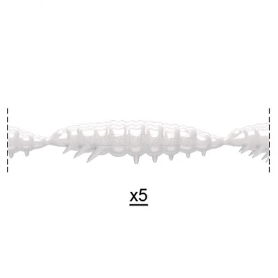 Libra Larva Multi 25бр. х 2.5см Cheese 001 White Силиконови ларви Libra Lures Larva Multi - 25бр. х 2.5см Cheese - 001 White