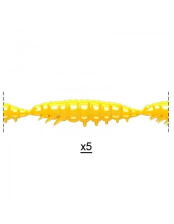 Силиконови ларви Libra Lures Larva Multi - 25бр. х 2.5см  Cheese - 008 Dark Yellow
