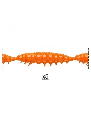 Силиконови ларви Libra Lures Larva Multi - 25бр. х 2.5см  Cheese - 011 Hot Orange