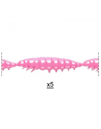 Силиконови ларви Libra Lures Larva Multi - 25бр. х 2.5см  Cheese - 017 Bubble Gum