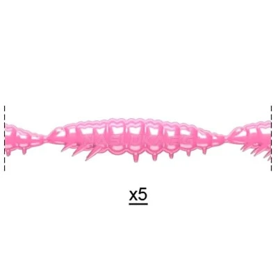 Libra Larva Multi 25бр. х 2.5см Cheese 017 Bubble Gum Силиконови ларви Libra Lures Larva Multi - 25бр. х 2.5см Cheese - 017 Bubble Gum