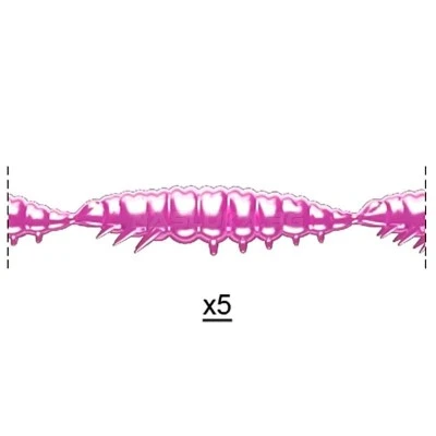 Силиконови ларви Libra Lures Larva Multi - 25бр. х 2.5см Cheese - 018 Pearl Pink