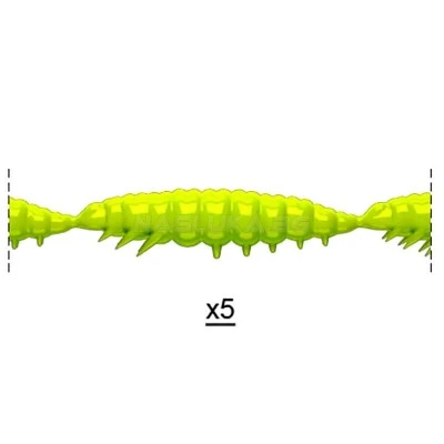 Libra Larva Multi 25бр. х 2.5см Cheese 027 Green Силиконови ларви Libra Lures Larva Multi - 25бр. х 2.5см Cheese - 027 Green