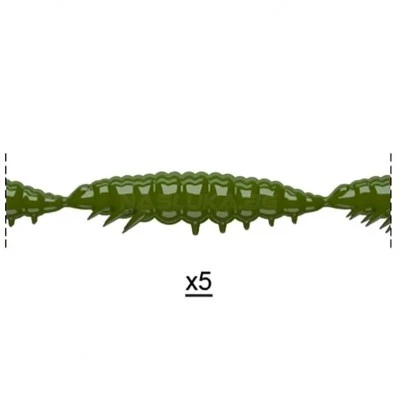 Силиконови ларви Libra Lures Larva Multi - 25бр. х 2.5см Cheese - 031 Olive