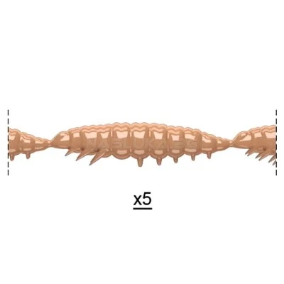 Силиконови ларви Libra Lures Larva Multi - 25бр. х 2.5см Cheese - 035 Pellets
