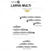 Силиконови ларви Libra Lures Larva Multi - 25бр. х 2.5см Cheese - 005 Cheese