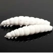 Libra Larva 3.0см 15 бр. - Cheese 001 White Силиконови ларви Libra Lures Larva 3.0см - 15 бр. - аромат Cheese - цвят 001 White