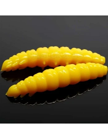 Силиконови ларви Libra Lures Larva 3.5см - 12 бр. - аромат Cheese - цвят 007 Yellow