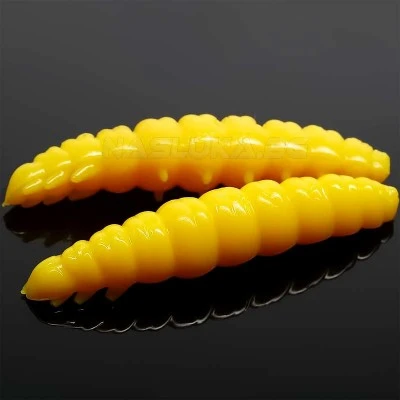 Силиконови ларви Libra Lures Larva 3.5см - 12 бр. - аромат Cheese - цвят 007 Yellow