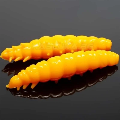 Libra Larva 3.5см 12 бр. - Cheese 008 Dark Yellow Силиконови ларви Libra Lures Larva 3.5см - 12 бр. - аромат Cheese - цвят 008 Dark Yellow
