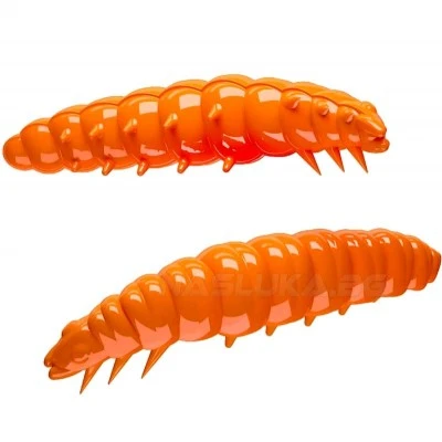 Libra Larva 3.0см 15 бр. - Cheese 011 Hot Orange Силиконови ларви Libra Lures Larva 3.0см - 15 бр. - аромат Cheese - цвят 011 Hot Orange
