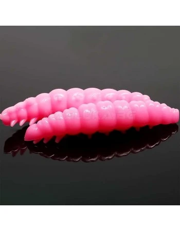 Силиконови ларви Libra Lures Larva 4.5см - 8 бр. - аромат Cheese - цвят 017 Bubble Gum