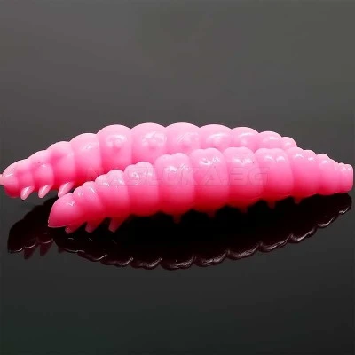 Libra Larva 3.5см 12 бр. - Krill 017 Bubble Gum Силиконови ларви Libra Lures Larva 3.5см - 12 бр. - аромат Krill - цвят 017 bubble gum