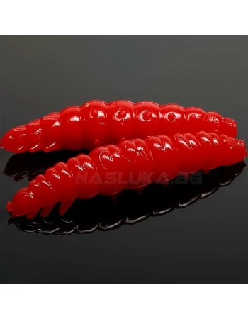 Силиконови ларви Libra Lures Larva 3.5см - 12 бр. - аромат Krill - цвят 021 Red