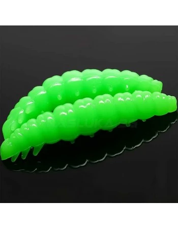 Силиконови ларви Libra Lures Larva 3.0см - 15 бр. - аромат Krill - цвят 026 Hot Apple Green