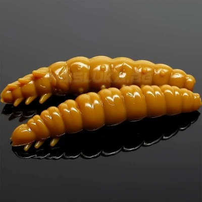 Libra Larva 3.0см 15 бр. - Cheese 036 Cofee Milk Силиконови ларви Libra Lures Larva 3.0см - 15 бр. - аромат Cheese - цвят 036 Cofee Milk