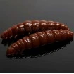 Силиконови ларви Libra Lures Larva 4.5см - 8 бр. - аромат Cheese - цвят 038 Brown